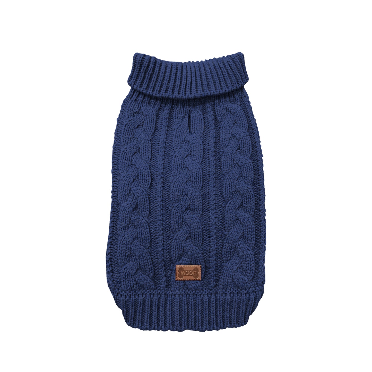 1pc PETS TALE Acrylic Knit Dog Sweater, Pullover Style with Cable Chain Detail, Machine Washable, for Mini, Toy, Small, Medium, Large Breeds, Dog Sweater for Small Dogs