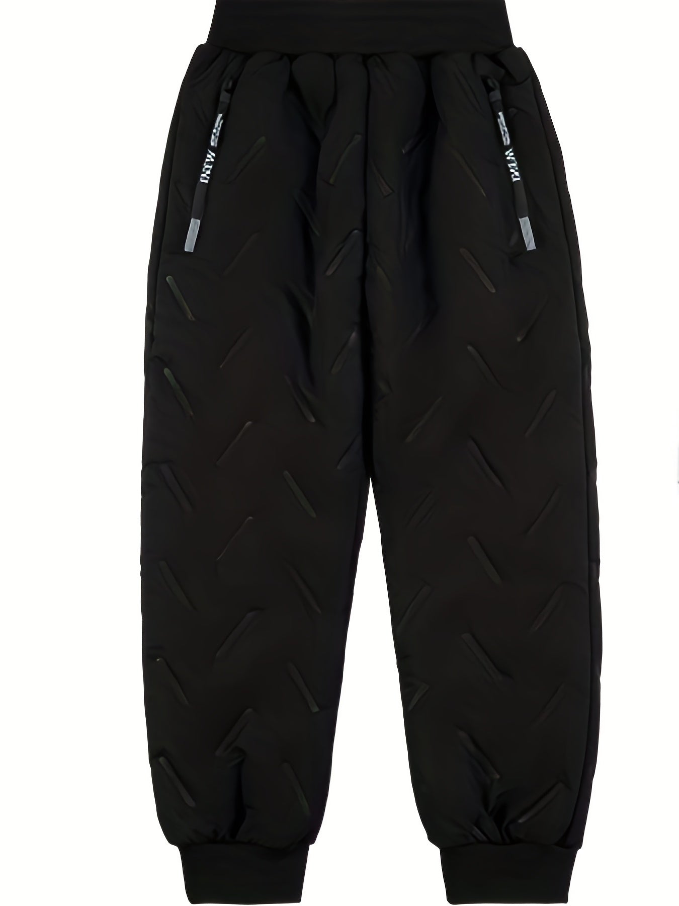 Thick Waterproof Boys Down Pants for Winter, Outdoor Kids Clothes with Side Pocket