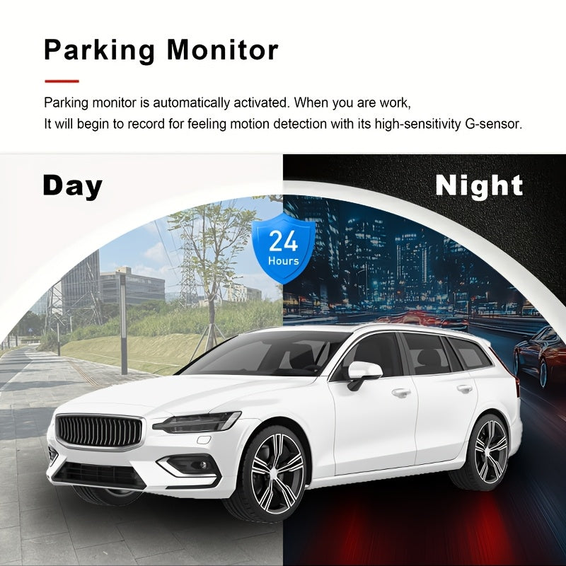 [Dash Cam] Dash Cam Front and Inside, HD 1080P Recording Car DVR Cam with 170° Wide Angle, Night Vision,Small Dash Camera for Cars, 24h Parking Monitor, Loop Recording,G-Sensor, Without SD Card