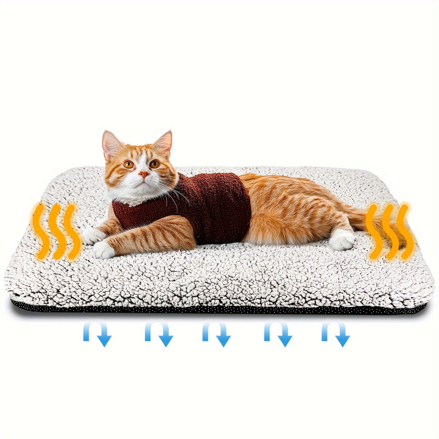 Self Warming Dog Cat Bed Self Heating Cat Dog Mat, Extra Warm Thermal Pet Pad For Indoor Outdoor Pets With Removable Non-Slip Bottom Cover