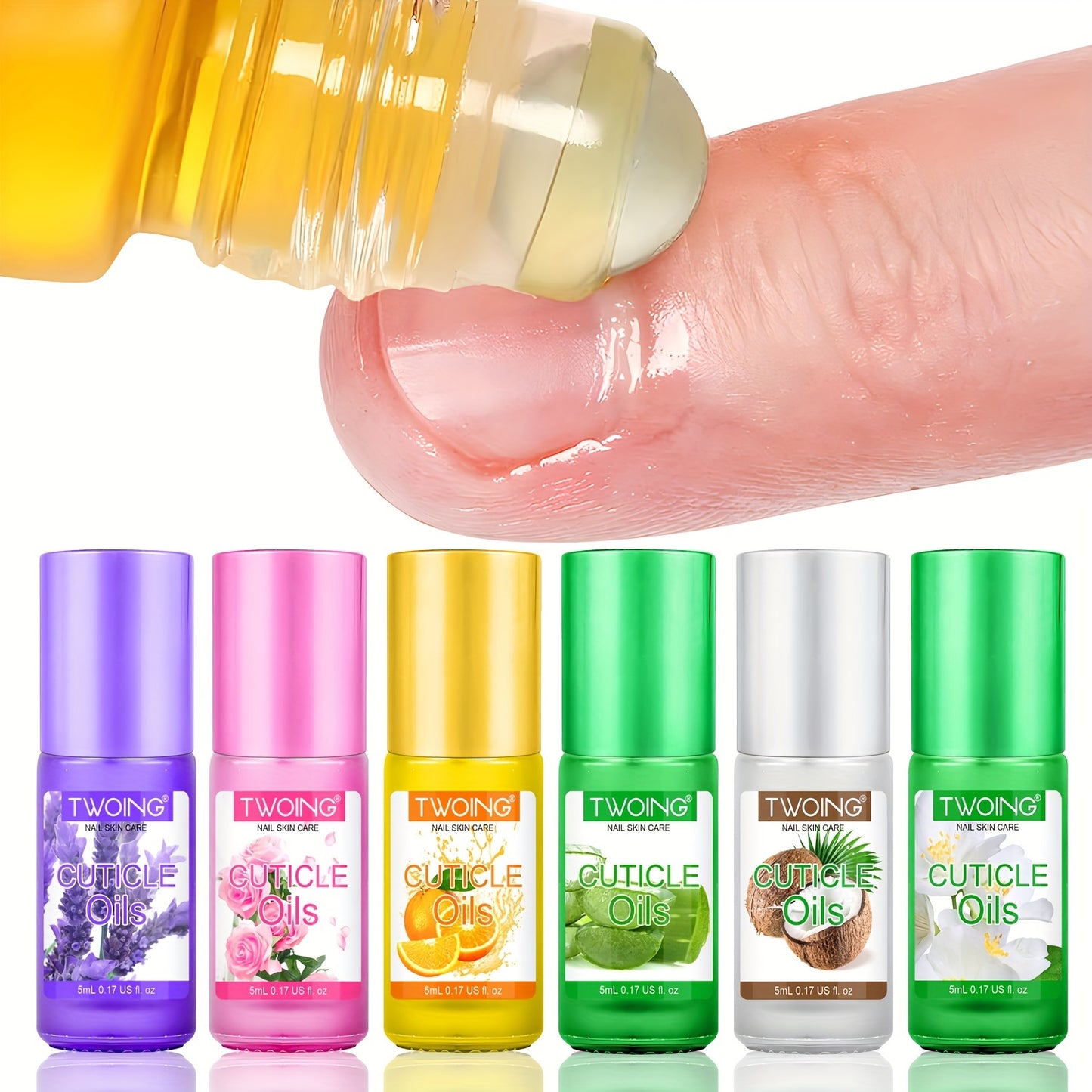 0.17oz Cuticle Oil Nail Natural Rose Nutrition Oil Plant Essential Oil Jojoba Oil for Cuticles Dead Skin And Damaged Nail for Women Daily Nail Care