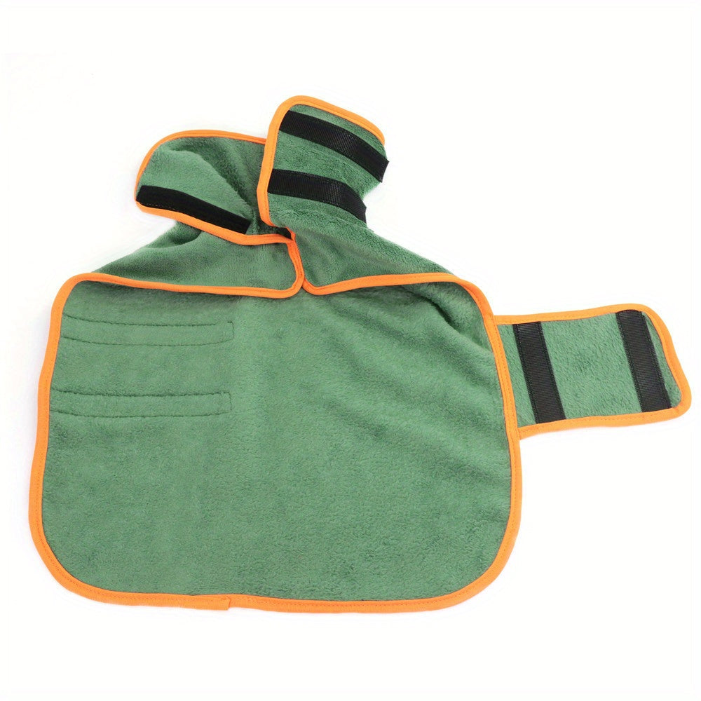 Ultra-Soft Microfiber Dog Bathrobe Towel - Dogs Grooming Essential for Drying and Comfort - Super Absorbent, Quick-Drying, Cozy Robe Vest for Pets