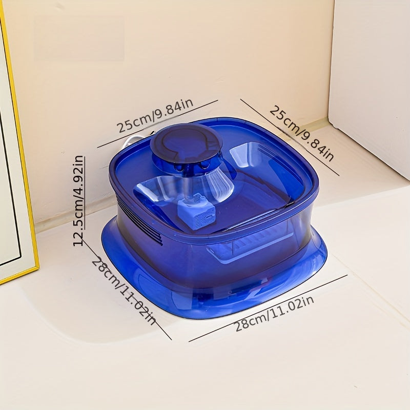 1.19gal Transparent Automatic Pet Water Fountain with Smart Silent Pump - USB Powered, Advanced Filtration for Cats & Dogs, Ideal for Small to Large Pets, Pet Hydration Solution|Modern Pet Accessory|Easyclean Pet Fountain, Wa